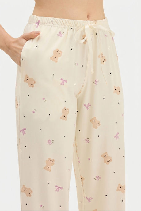 Sweet Dreams Animal Printed Pyjama Set - Swan White — image 3